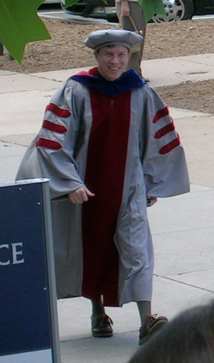 If you get a Ph.D., you get to dress up as a wizard even when it's not Halloween!